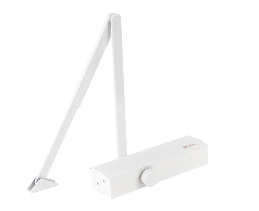 Ajtócsukó termostabil olajjal, 25-120kg-os ajtóra, fehér, SA-803-wh